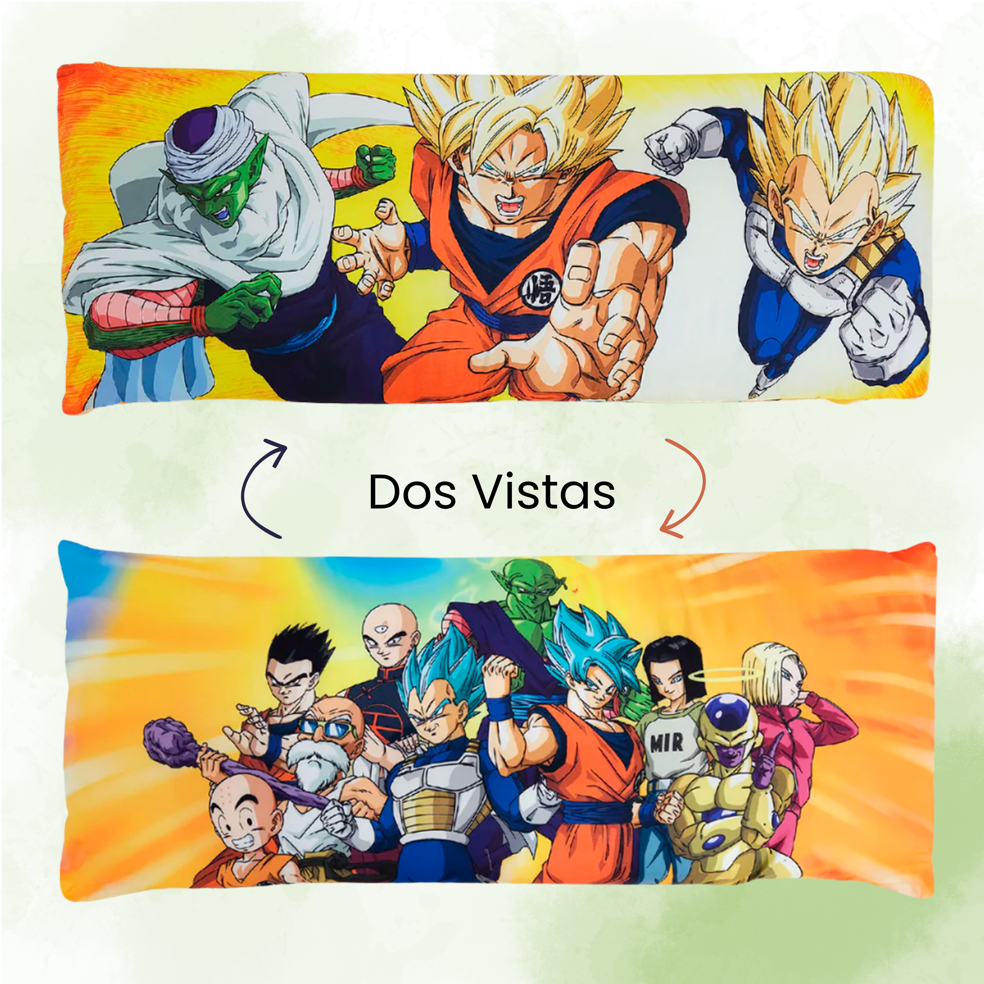 Almohada Súper Jumbo Ligera 120x50 Doble Vista Providencia® Dragon Ball Z