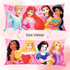 Almohada Súper Jumbo Ligera 120x50 Doble Vista Princesas Disney Providencia®