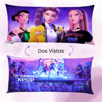 Almohada Súper Jumbo Ligera 120x50 Doble Vista Guerreras K-pop Providencia®