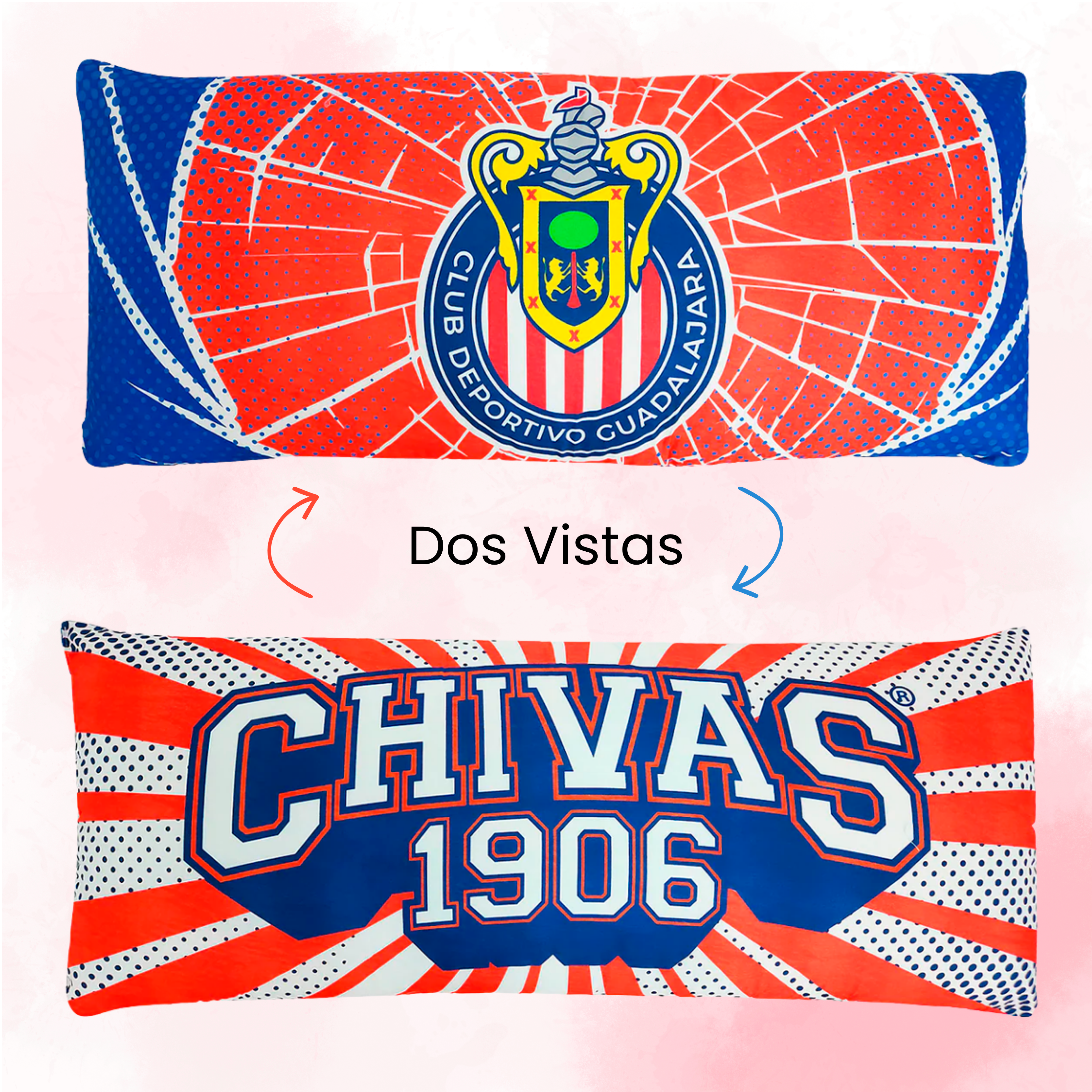 Almohada Súper Jumbo 120x50 Equipos Futbol Providencia® c