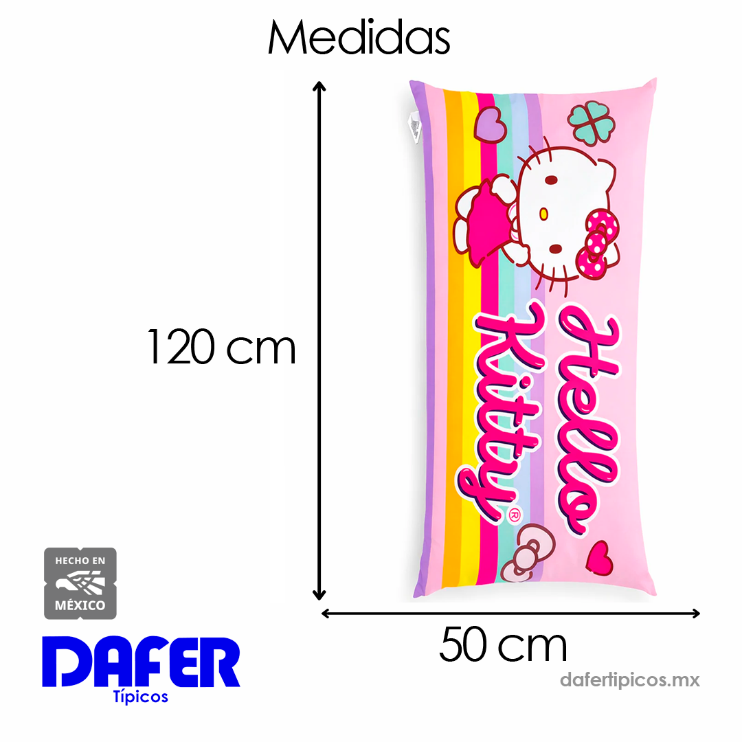 Almohada Súper Jumbo Ligera 120x50 Doble Vista Hello Kitty Providencia®