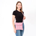Morral Artesanal Mediano Unisex Con Correa Larga 26x26cm Rosa