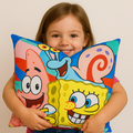 Cojín Reversible Infantil 45x45 Ultra Suave Bob Esponja Providencia®