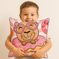Cojín Reversible Infantil 45x45 Ultra Suave Capibara Feliz Providencia®