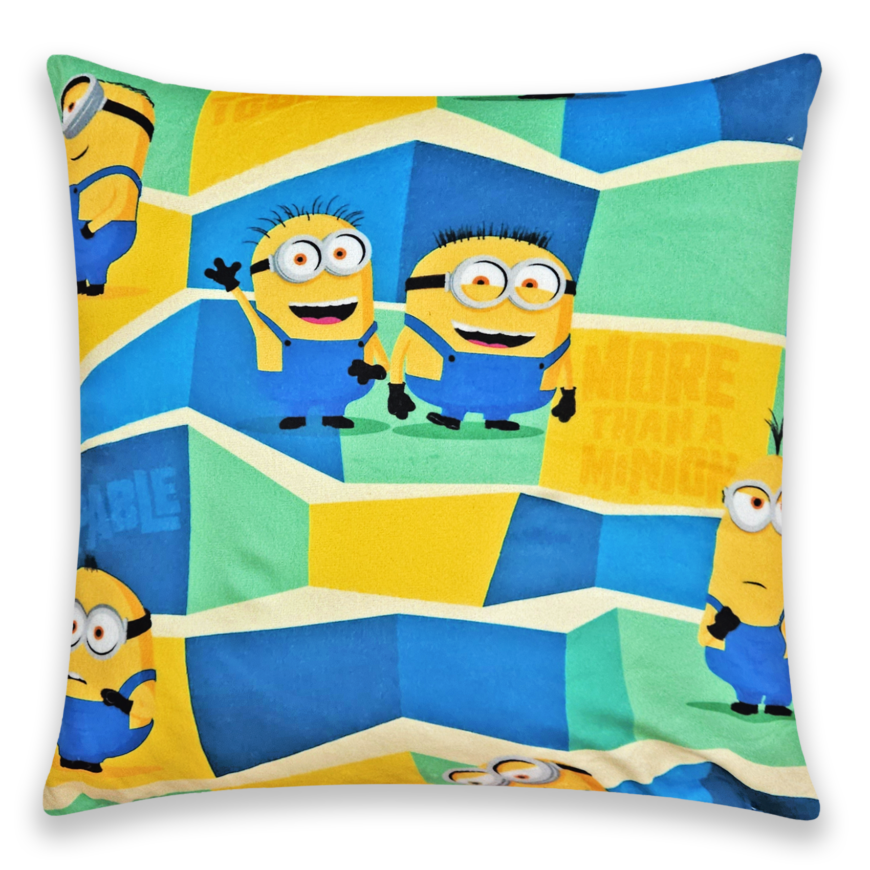 Cojín Reversible Infantil 45x45 Ultra Suave Minions Providencia®