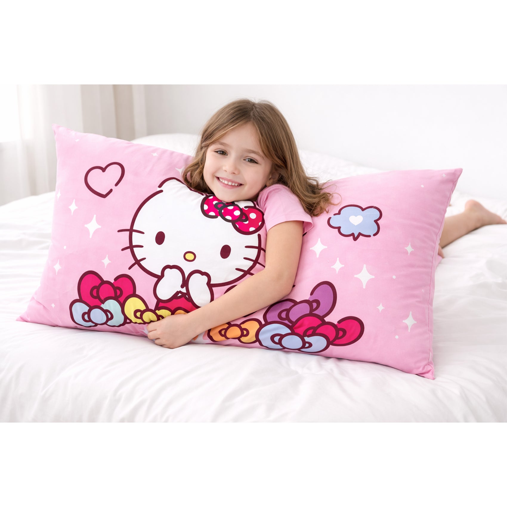 Almohada Súper Jumbo Ligera 120x50 Doble Vista Hello Kitty Providencia®
