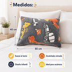Almohada Infantil Pillow Suave Con Diseño Camiones