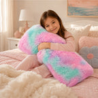 Almohada Abrazable Peluda 110cm X 40 Cm Marca Pillow Lart® Multicolor
