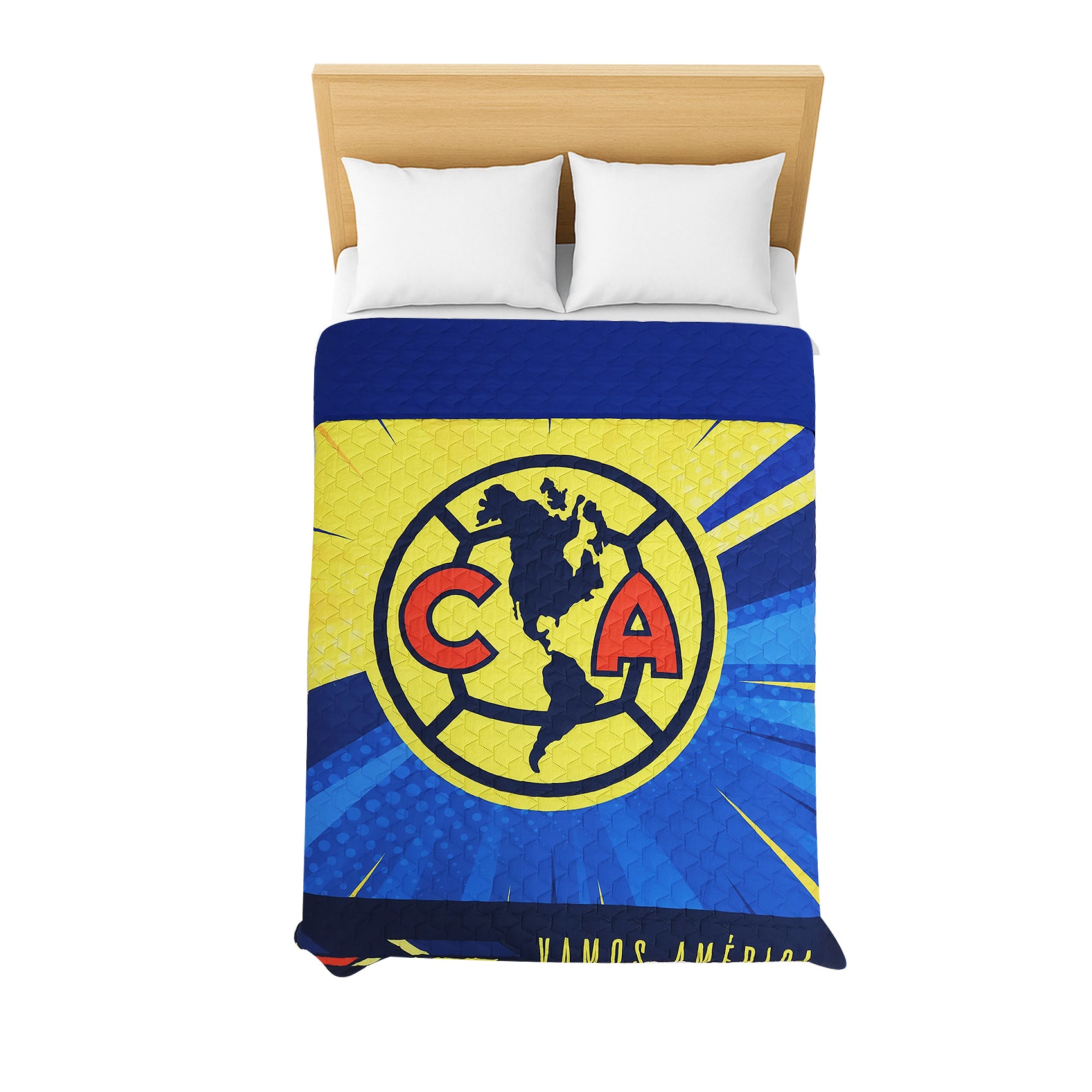 Colcha Capitonada Equipos De Futbol 1.80x2.20 Providencia® América