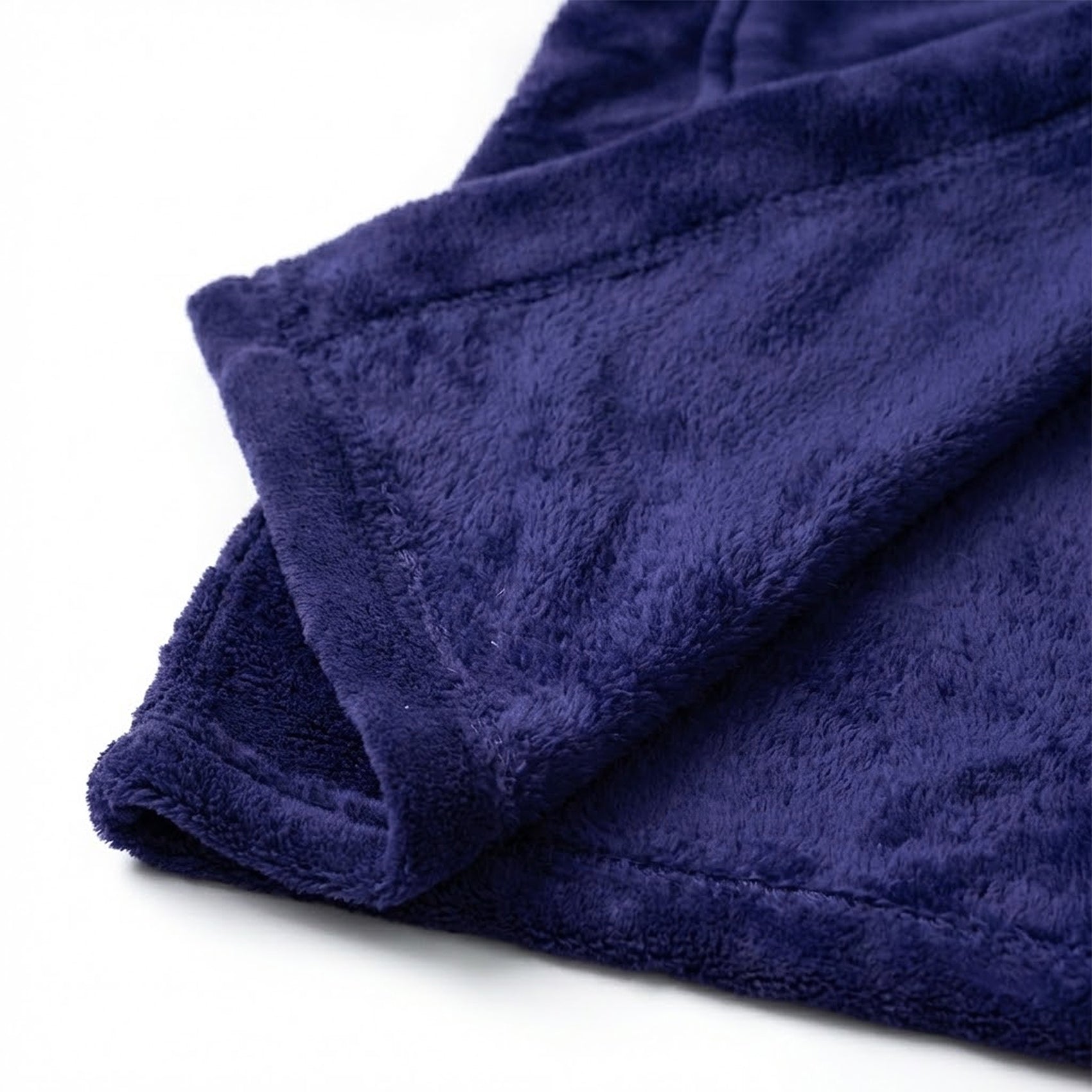 Bata De Descanso Suave 103x66cm Manga Larga Unisex Azul