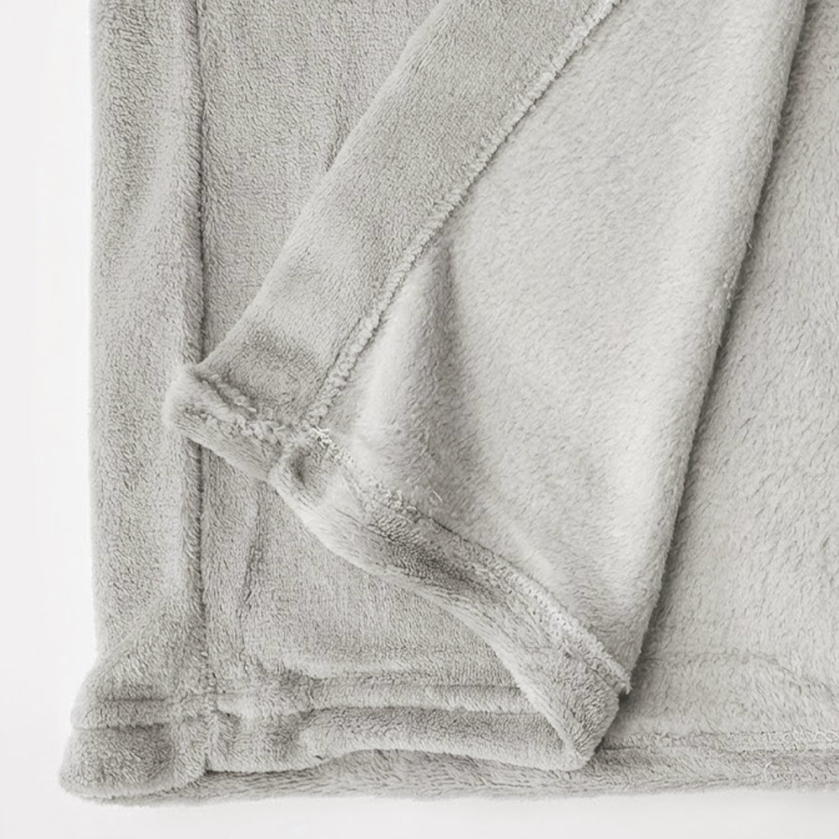 Bata De Descanso Suave 103x66cm Manga Larga Unisex Gris