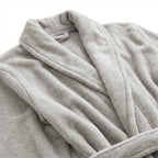Bata De Descanso Suave 103x66cm Manga Larga Unisex Gris