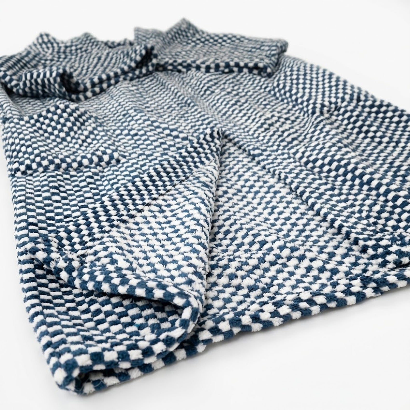 Bata Domino Suave Para Descanso / Baño Con Bolsillos Unisex Azul