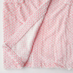 Bata Domino Suave Para Descanso / Baño Con Bolsillos Unisex Rosa