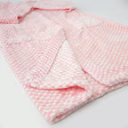 Bata Domino Suave Para Descanso / Baño Con Bolsillos Unisex Rosa