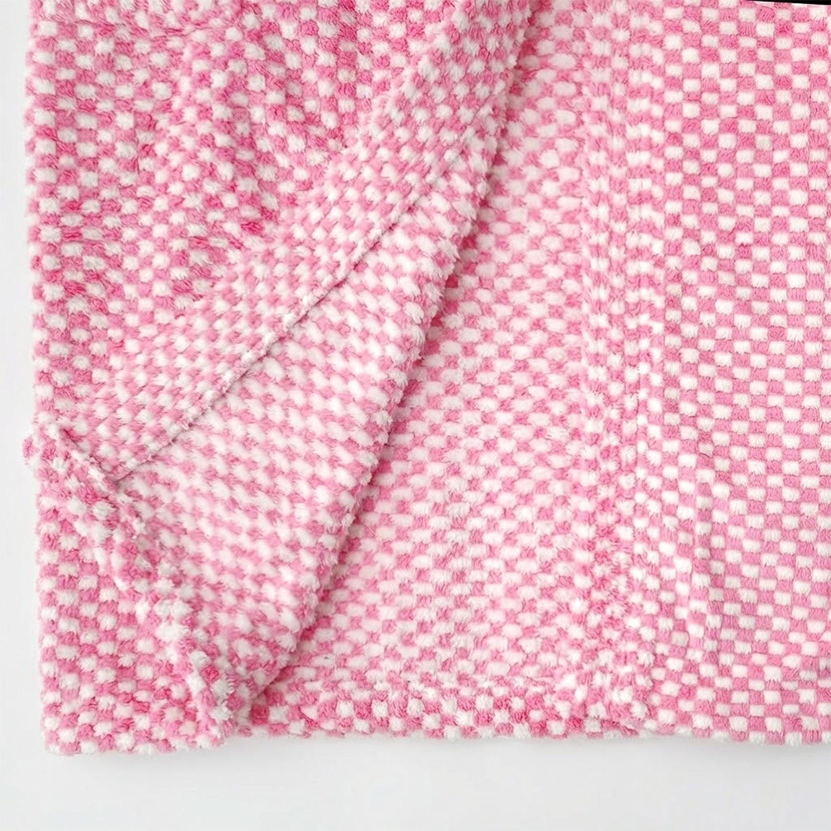 Bata Domino Suave Para Descanso / Baño Con Bolsillos Unisex Rosa Chicle