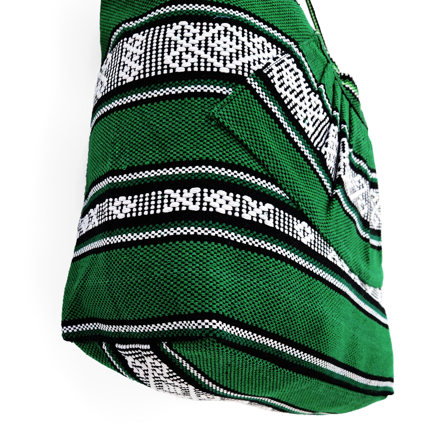 Bolsa Artesanal Abanico Tipo Tote Para Mujer 50x40cm Verde