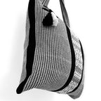 Bolsa Artesanal Mexicana Tipo Tote Bag Para Mujer 45x45cm Negro