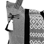 Bolsa Artesanal Mexicana Tipo Tote Bag Para Mujer 45x45cm Negro