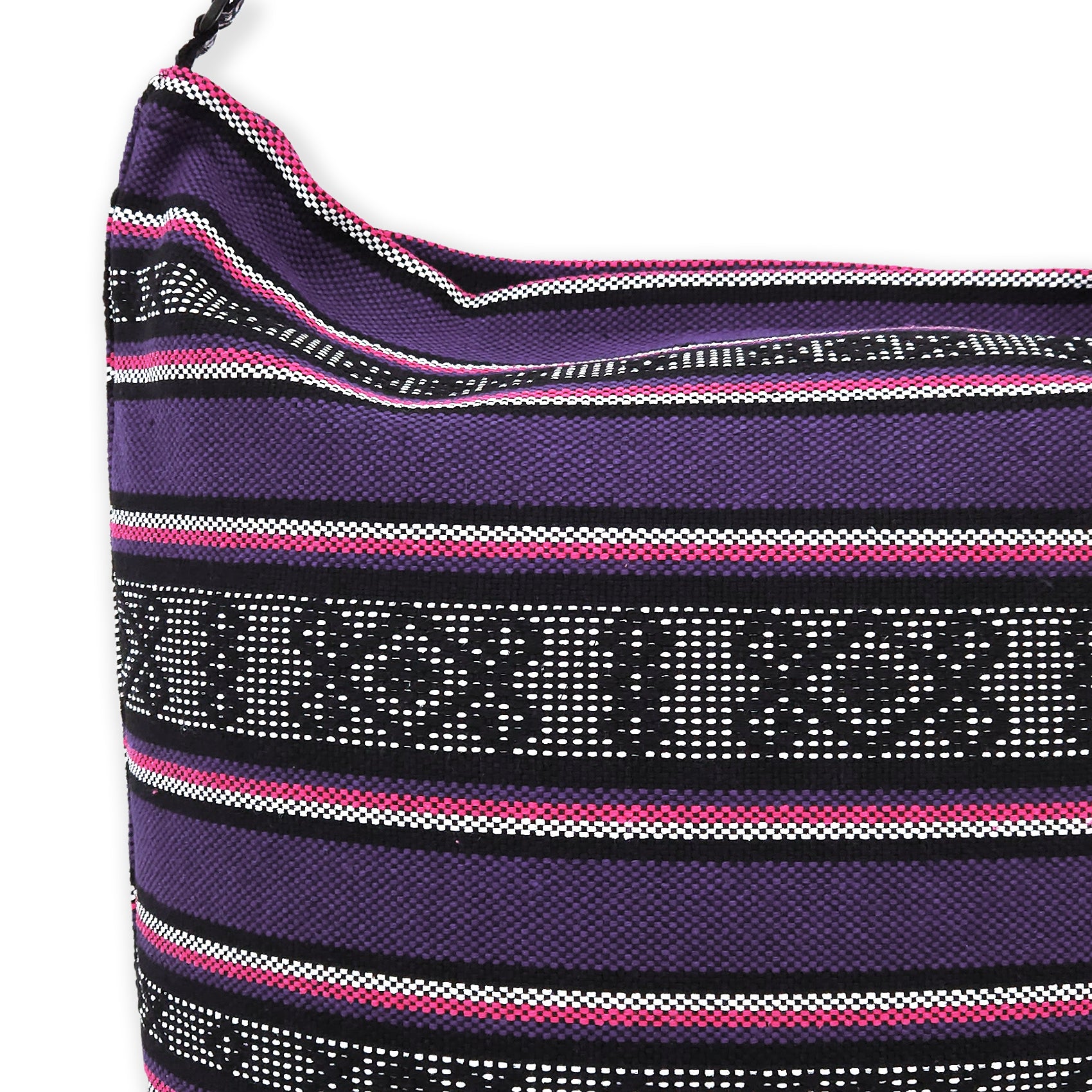 Bolsa Artesanal De Playa Tipo Tote Para Mujer 52x42cm Morado