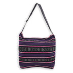 Bolsa Artesanal De Playa Tipo Tote Para Mujer 52x42cm Morado