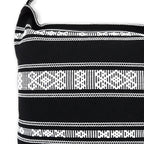 Bolsa Artesanal De Playa Tipo Tote Para Mujer 52x42cm Negro