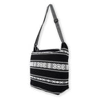Bolsa Artesanal De Playa Tipo Tote Para Mujer 52x42cm Negro
