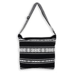 Bolsa Artesanal De Playa Tipo Tote Para Mujer 52x42cm Negro