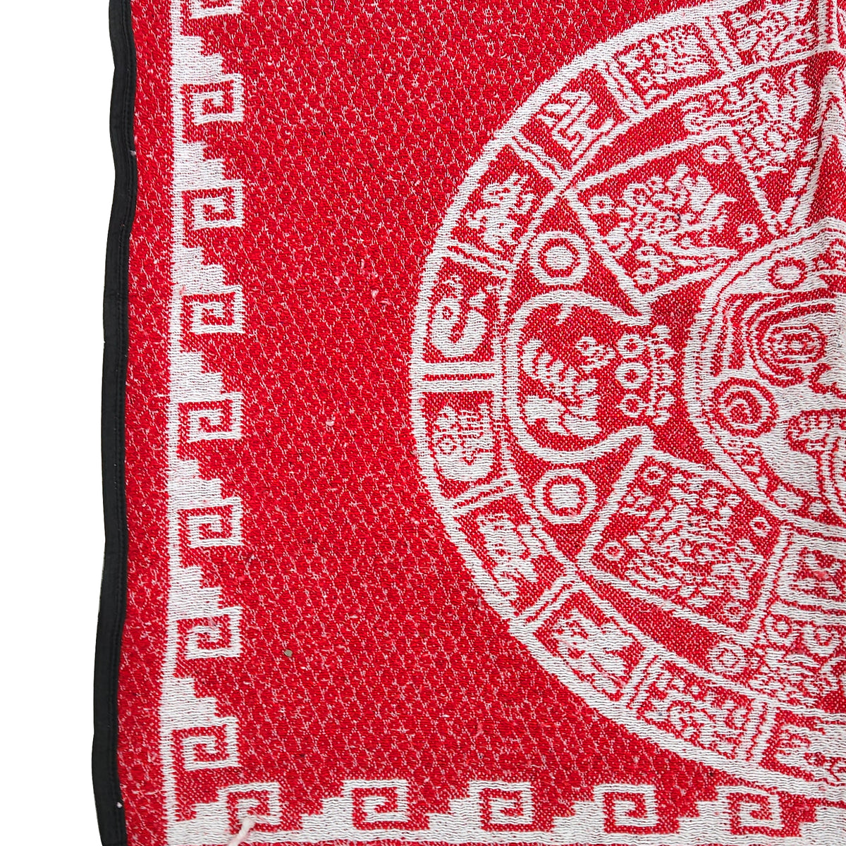 Jorongo Gaban Artesanal Mexicano Calendario Rojo