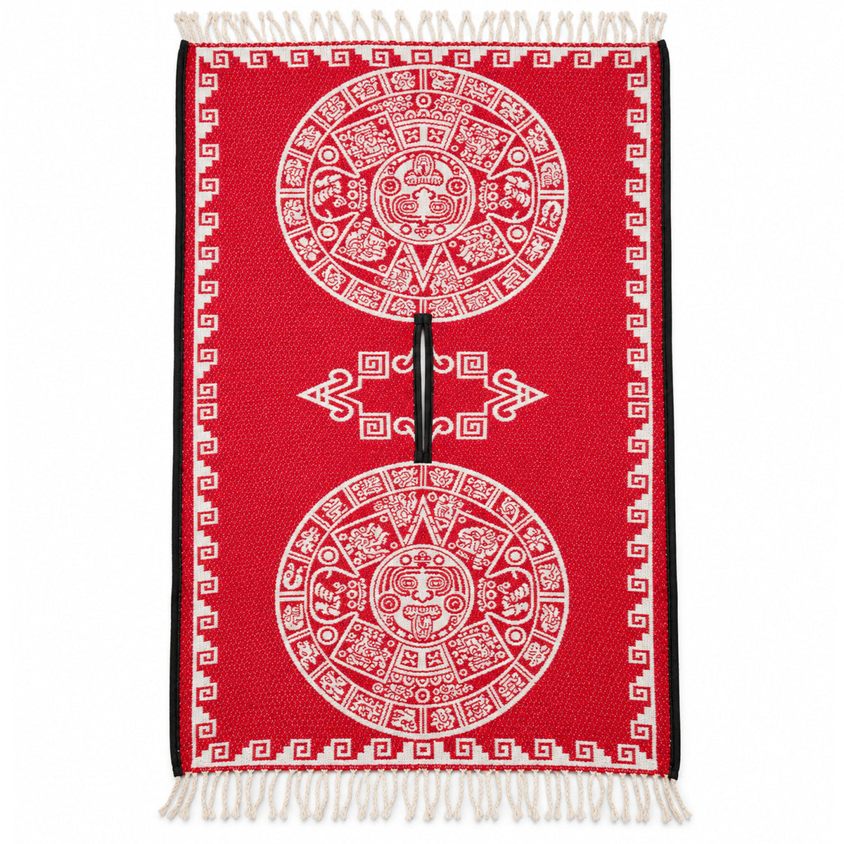 Jorongo Gaban Artesanal Mexicano Calendario Rojo