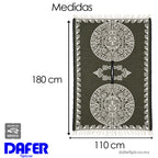 Jorongo Gaban Artesanal Mexicano Calendario Verde Musgo