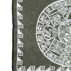 Jorongo Gaban Artesanal Mexicano Calendario Verde Musgo