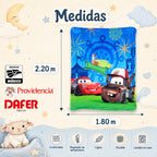 Cobertor Borrega Matrimonial 1.80x2.2m Infantil Providencia® Cars Feria
