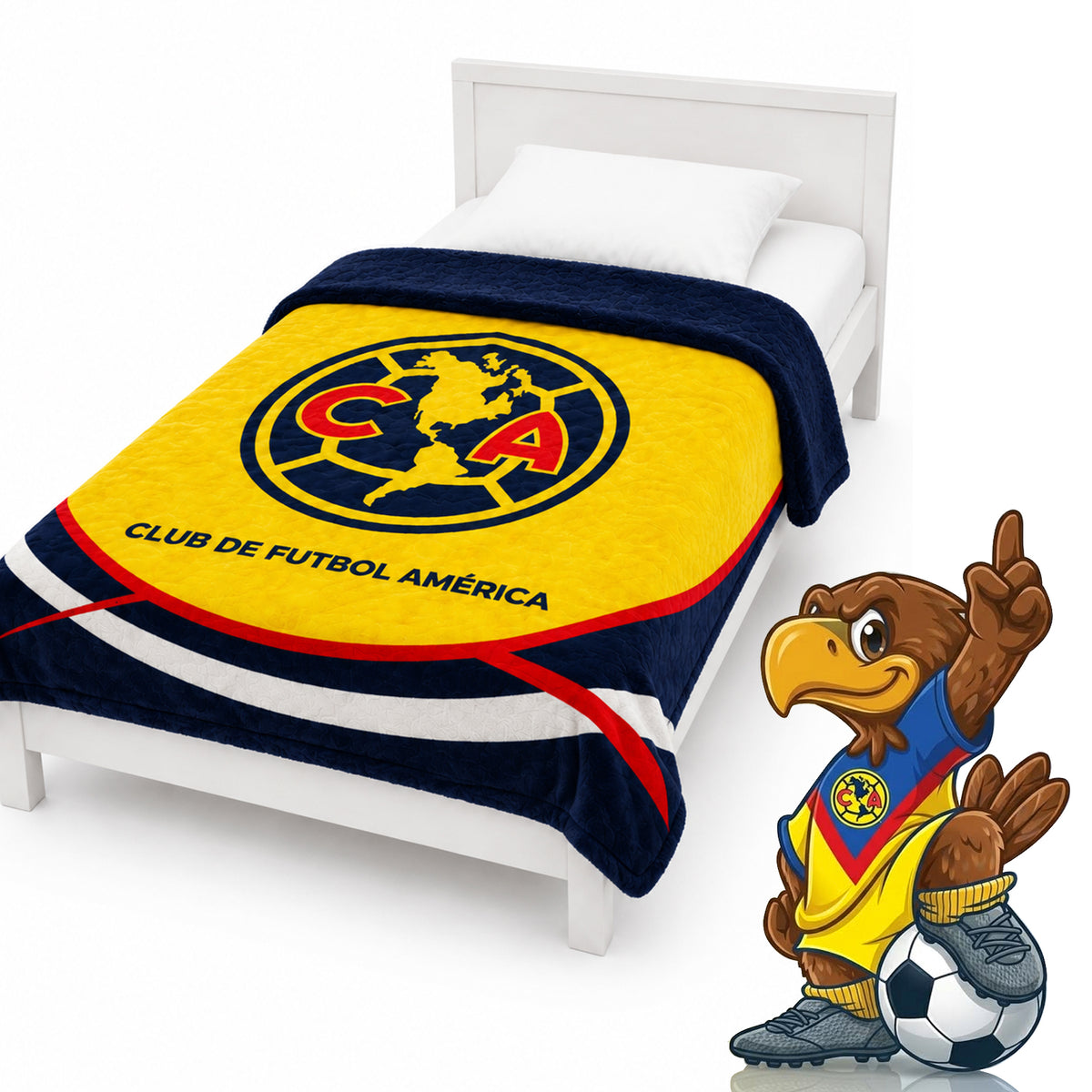 Cobertor Borrega Individual Futbol 1.50x2.00m Providencia® America