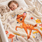 Manta De Cuna Raschel 140x110cm Dibujos Animados Providencia® Bambi