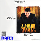 Cobertor Serenity Matrimonial Diseños Artistas Providencia® Alfredo Olivas  Black