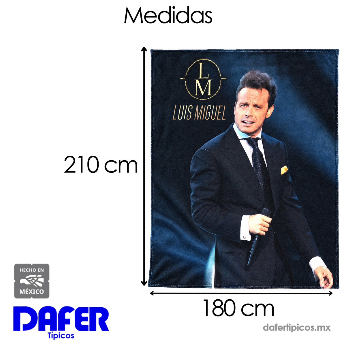 Cobertor Serenity Matrimonial Diseños Artistas Providencia® Luis Miguel