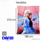 Cobertor Ligero Super Suave Matrimonial Diseños Providencia® Frozen