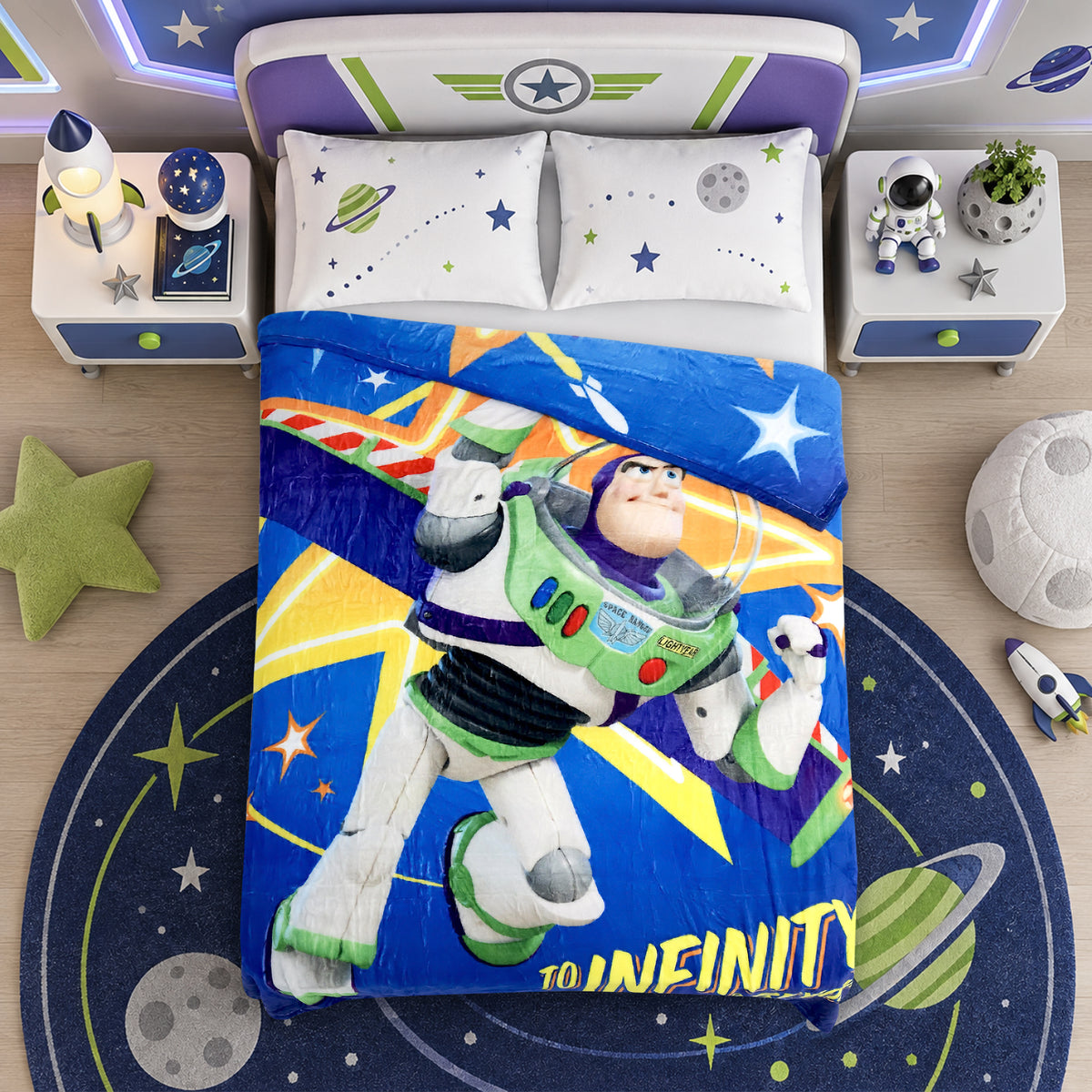 Cobertor Ligero Super Suave Matrimonial Diseños Providencia® Buzz Lightyear