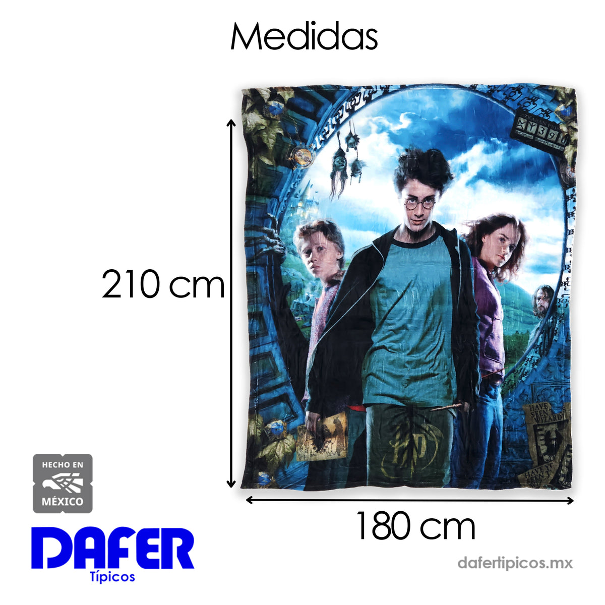 Cobertor Ligero Super Suave Matrimonial Diseños Providencia® Harry Potter