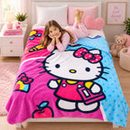 Cobertor Ligero Super Suave Matrimonial Diseños Providencia® Hello Kitty Miss