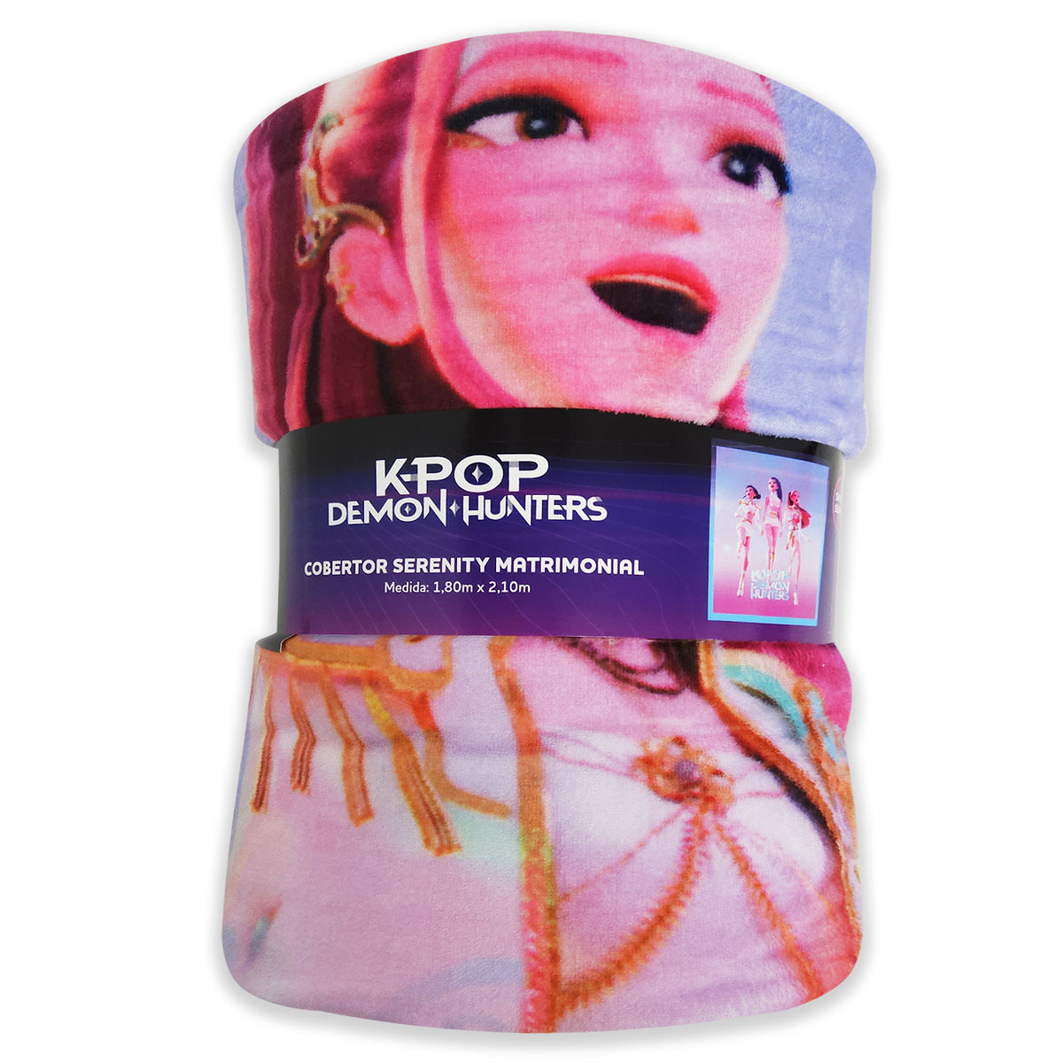 Cobertor Ligero Super Suave Matrimonial Diseños Providencia® K-Pop Demon Hunters