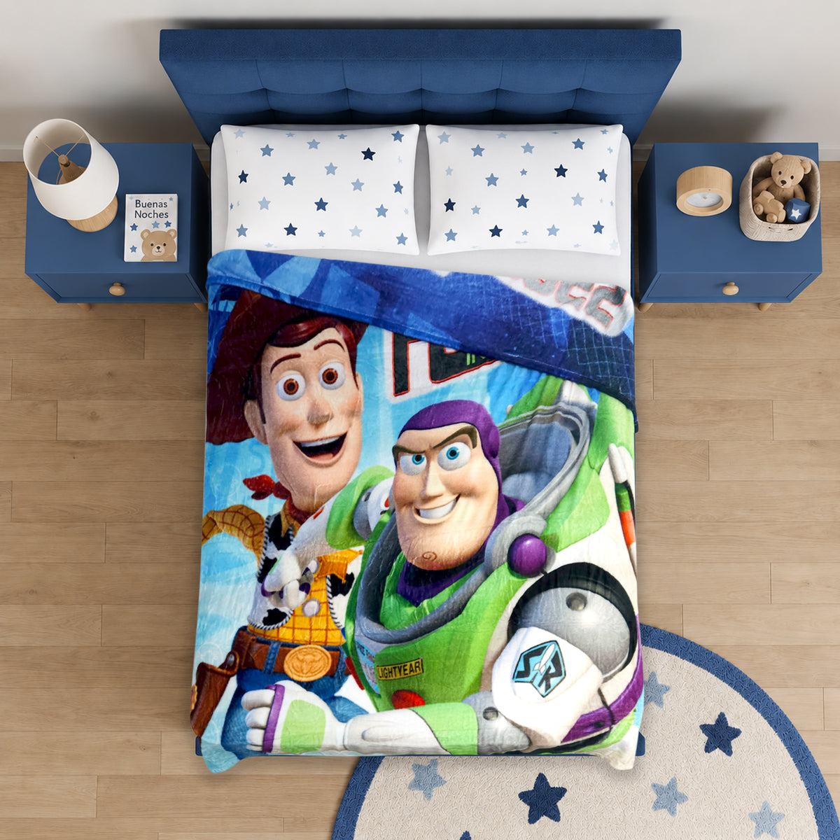 Cobertor Ligero Super Suave Matrimonial Diseños Providencia® Toy Story Héroes