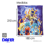 Cobertor Ligero Super Suave Matrimonial Diseños Providencia® Dragon Ball Super
