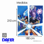 Cobertor Ligero Super Suave Matrimonial Diseños Providencia® Dragon Ball Z