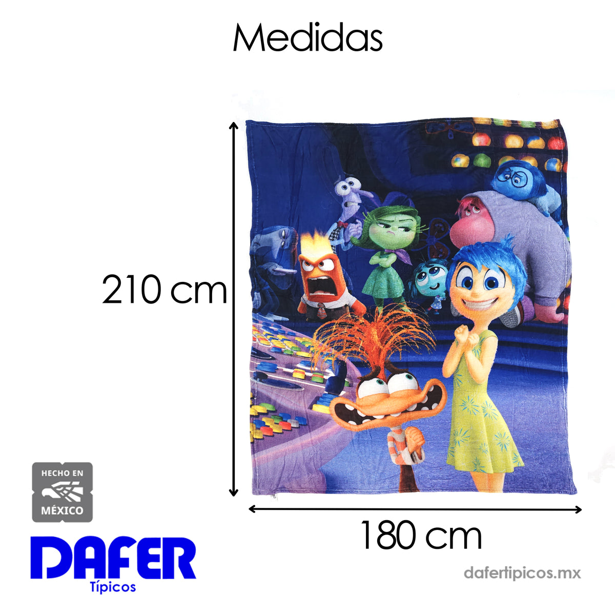 Cobertor Ligero Super Suave Matrimonial Diseños Providencia® Intensamente
