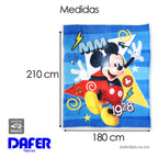 Cobertor Ligero Super Suave Matrimonial Diseños Providencia® Mickey Mause