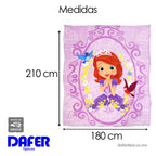 Cobertor Ligero Super Suave Matrimonial Diseños Providencia® Princesita Sofia