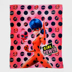Cobertor Ligero Super Suave Matrimonial Diseños Providencia® Lady bug Girl Power