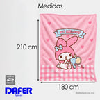 Cobertor Ligero Super Suave Matrimonial Diseños Providencia® My Melody